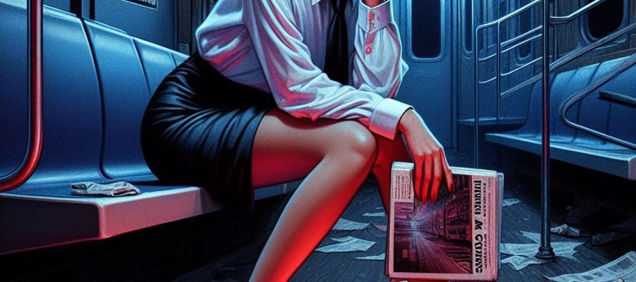ai漫画封面艺术图，展示主角与AI实体对峙的标志性画面，霓虹蓝紫光效渲染未来都市背景